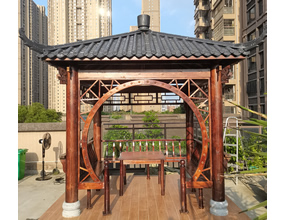 樹(shù)脂瓦四角涼亭